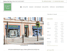 Tablet Screenshot of optique-clairvue.com